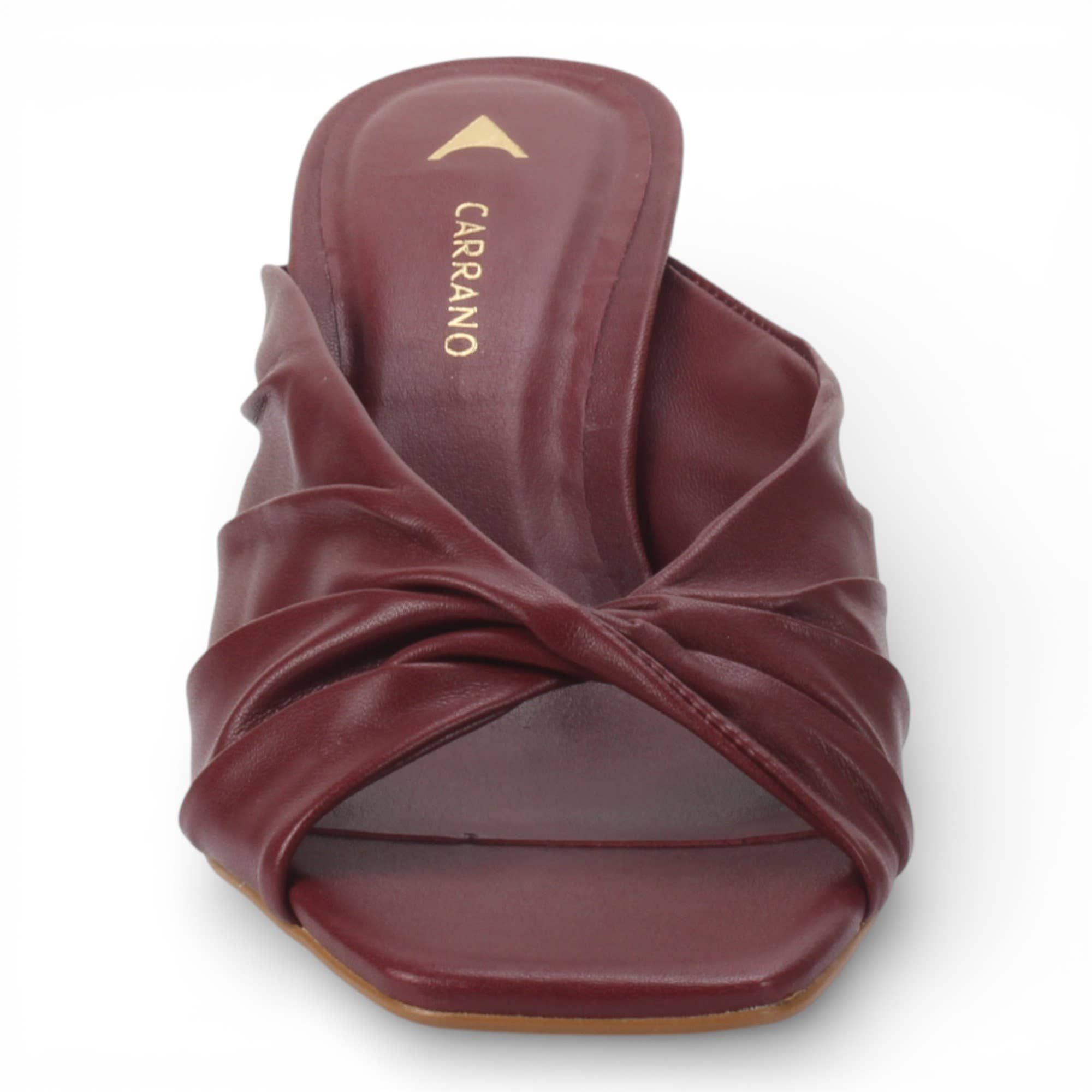 Leather Mule Slide Sandal Merlot 322078 for wholesale on Faire1