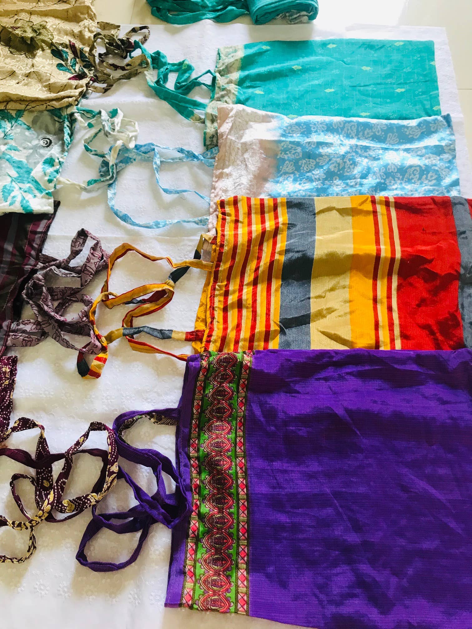 Meghcraft - Vente Pochette cadeau - Sac en soie recyclée - Sacs cabas durables et écologiques en soie6