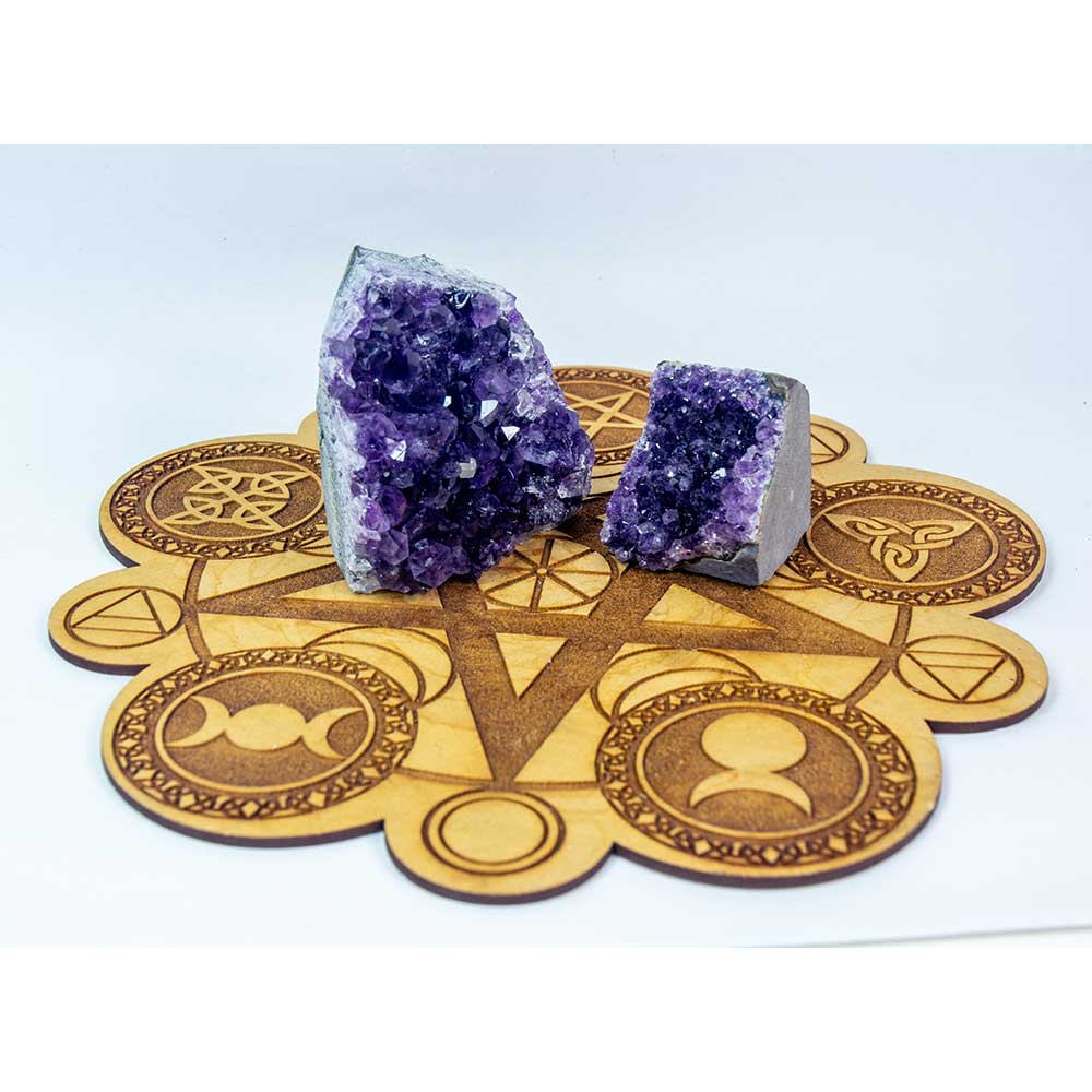 Kheops International - Wholesale Spiritual Stone/Crystal - Geodes Small Box - Amethyst Cut Base Clusters (3lbs)2