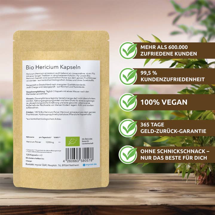 myvial - Wholesale Oral Supplement/Vitamin - Organic Hericium Capsules Lionsmane3