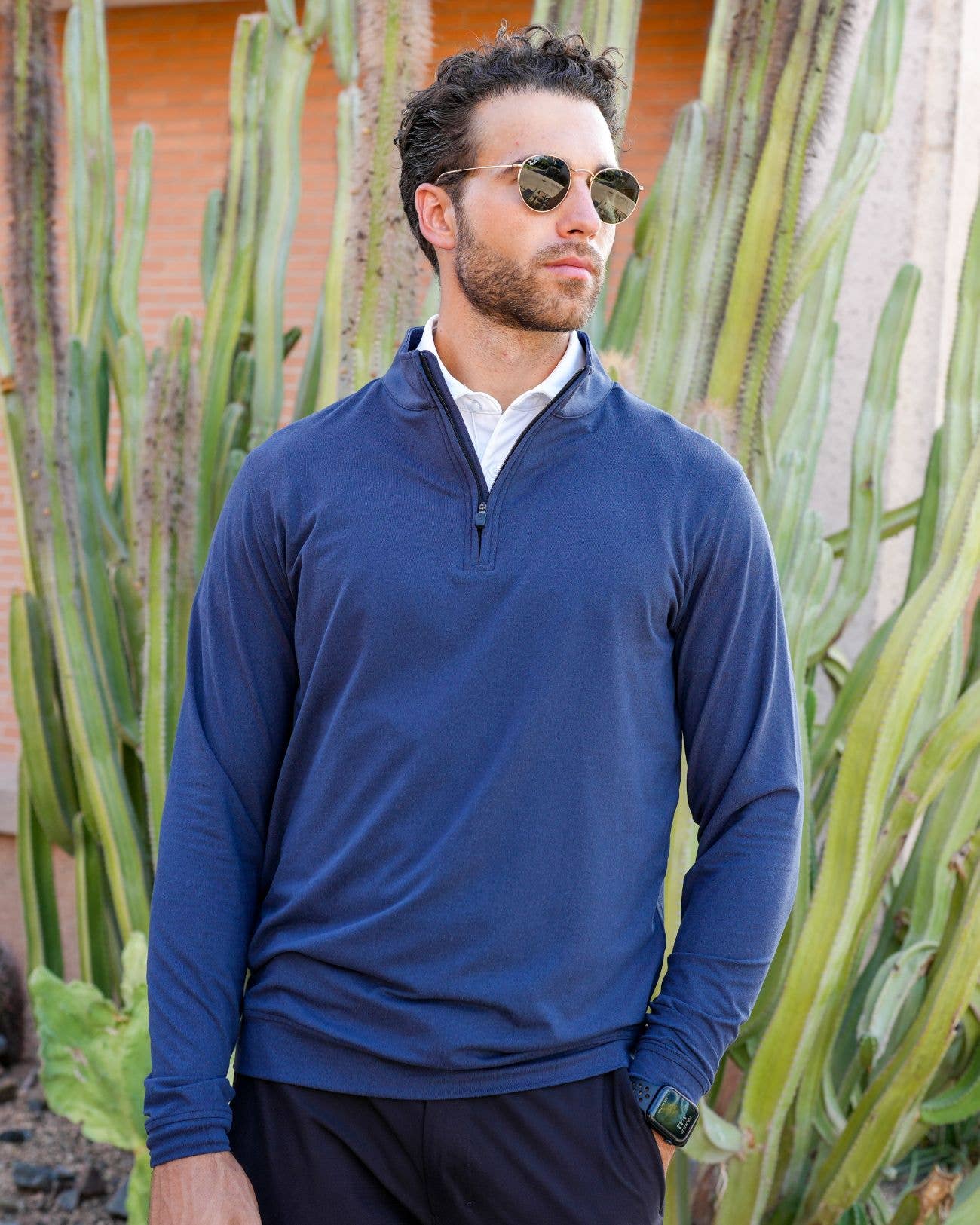 USA Palm – Polo - Homem por atacado – Fecho de 1/4 Mesclado31