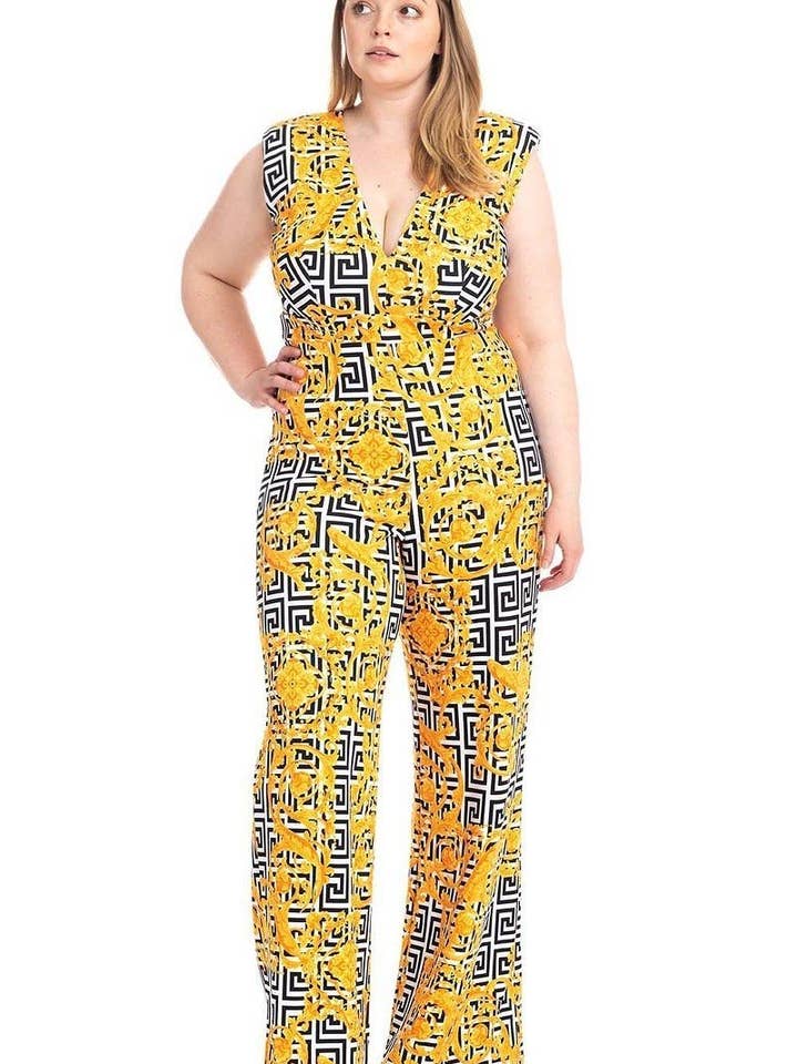 Combinaison formelle imprimé clé grecque pour la vente par Fashion Quality Boutik