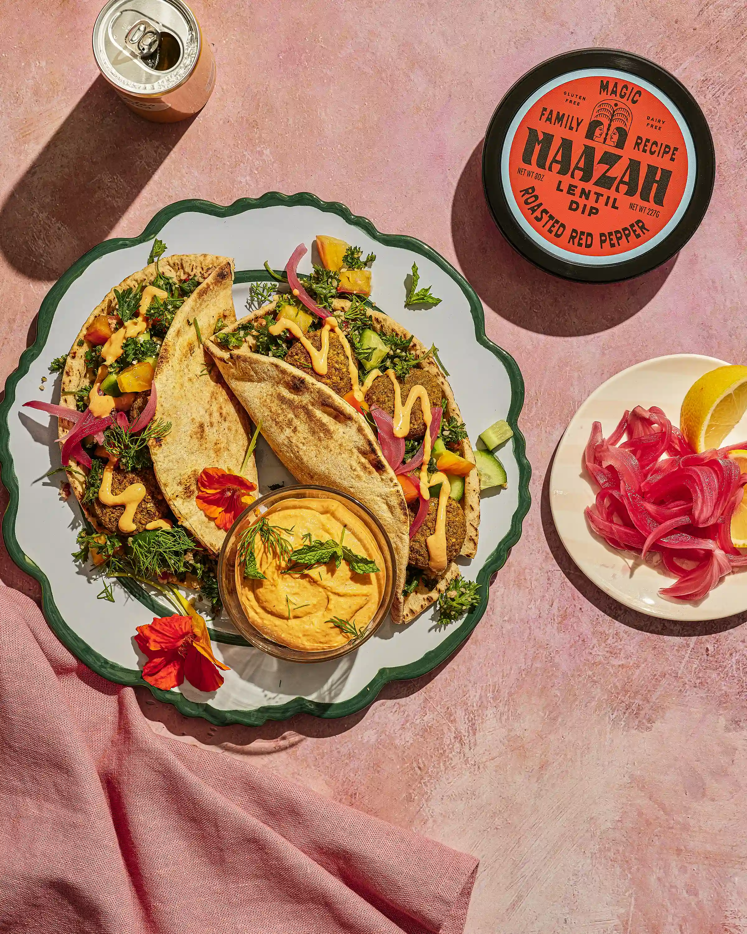 Maazah - Wholesale Dip - Maazah Roasted Red Pepper Lentil Dip (Refrigerated)3