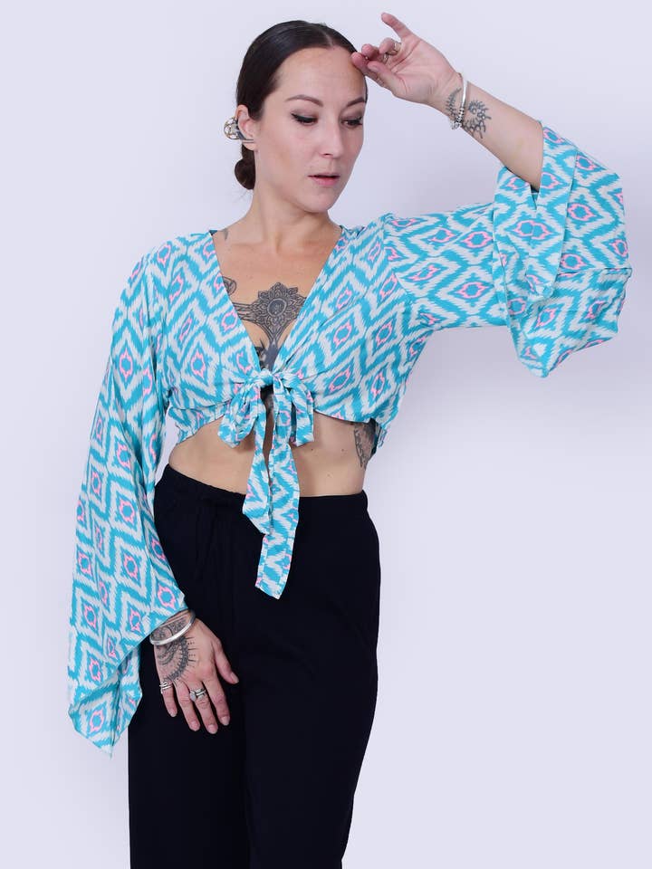 cravatta boho, top hippie estivo bohémien
 per la vendita all'ingrosso da parte di Humanity Centred Designs