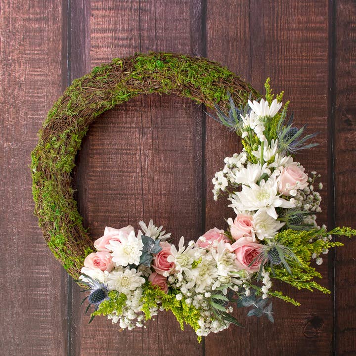 SuperMoss - Wholesale Wreath - Woodland Wicker Wreath, Round 20in1