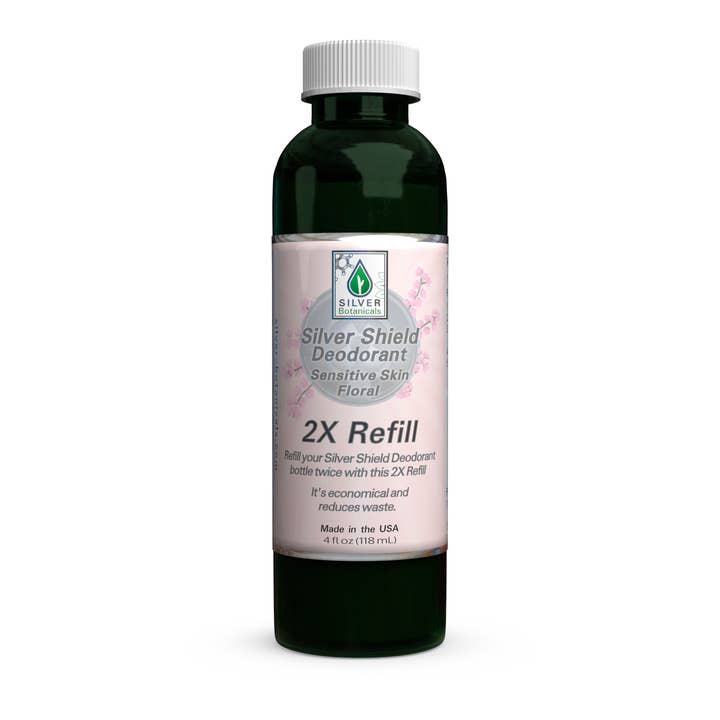 Silver Botanicals - Vendita all'ingrosso Deodorante - Unisex - Silver Shield Deodorante, 2 ricariche, 4 oz.1