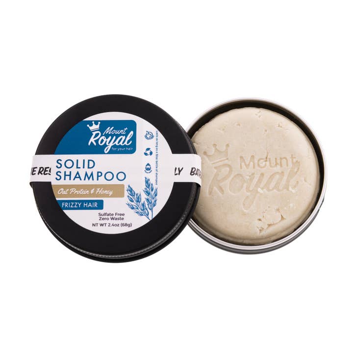 Oat Protein & Honey- Frizz Control Shampoo Bar for wholesale by Mount Royal Soaps