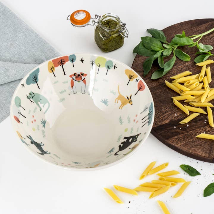 Tigela de servir de cerâmica artesanal por atacado de Hannah Turner Ltd