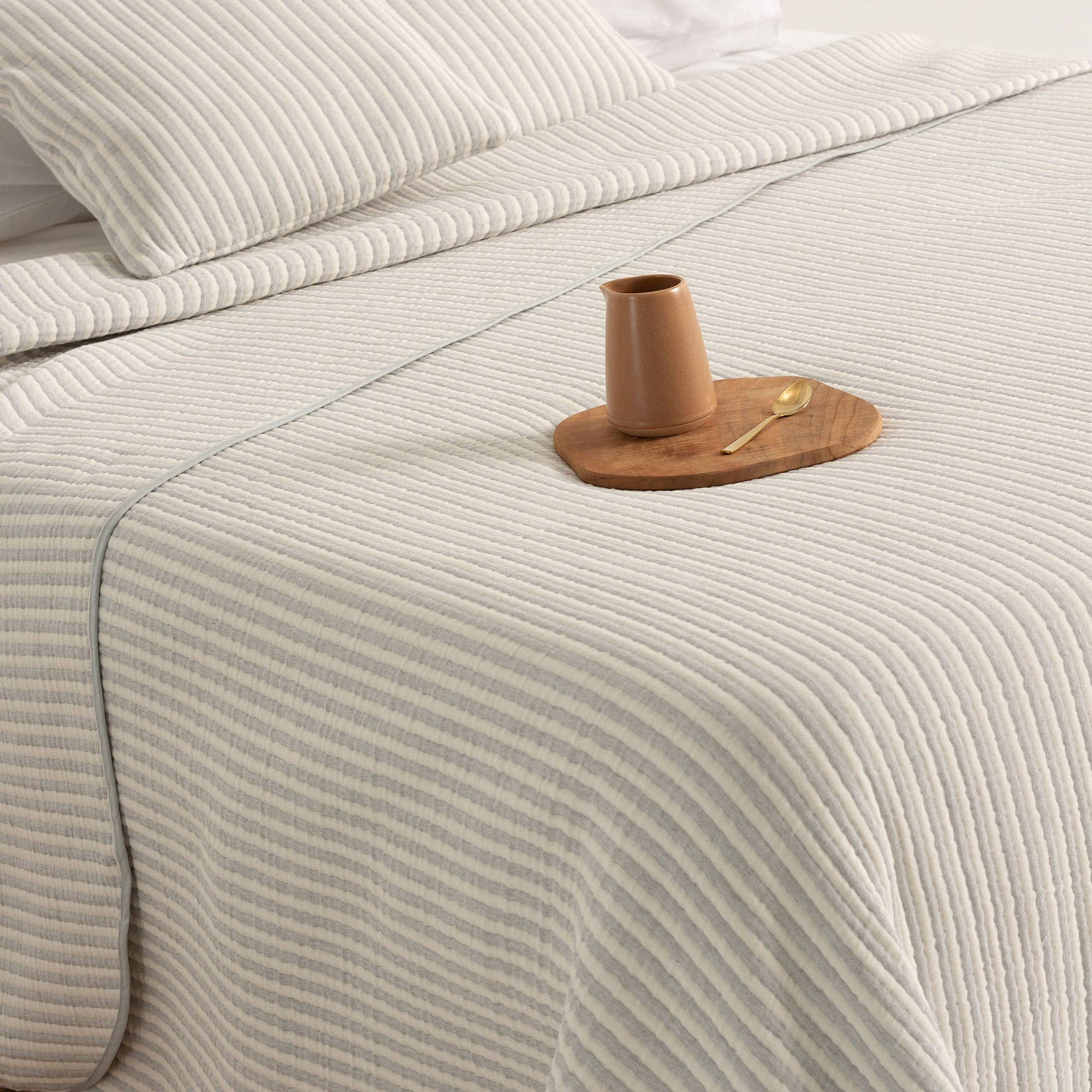 GAMUSI - Wholesale Quilt - NISA light cotton jacquard striped bedspread8