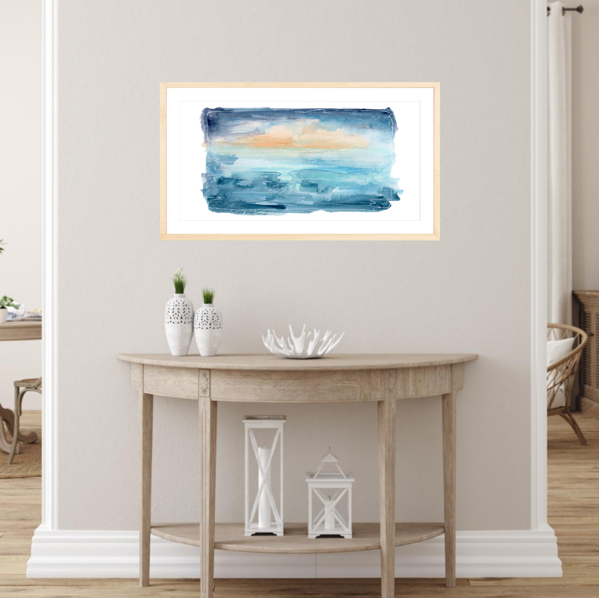 Kate Shore Fine Art - Wholesale Art Print - Print | Beach Walk Sketch 4, Long Print9