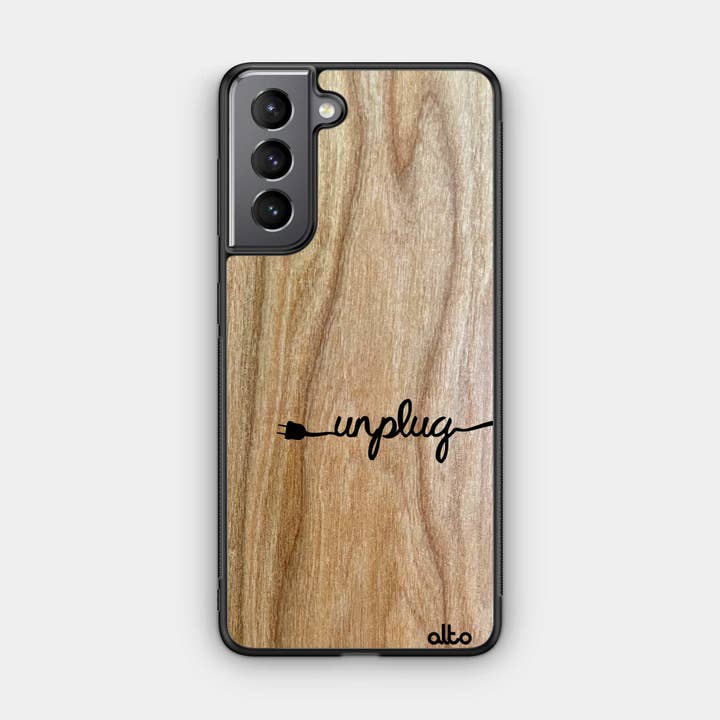 Cherry Wood | Protective Samsung Phone Case - Unplug Quote for wholesale by Alto Collective