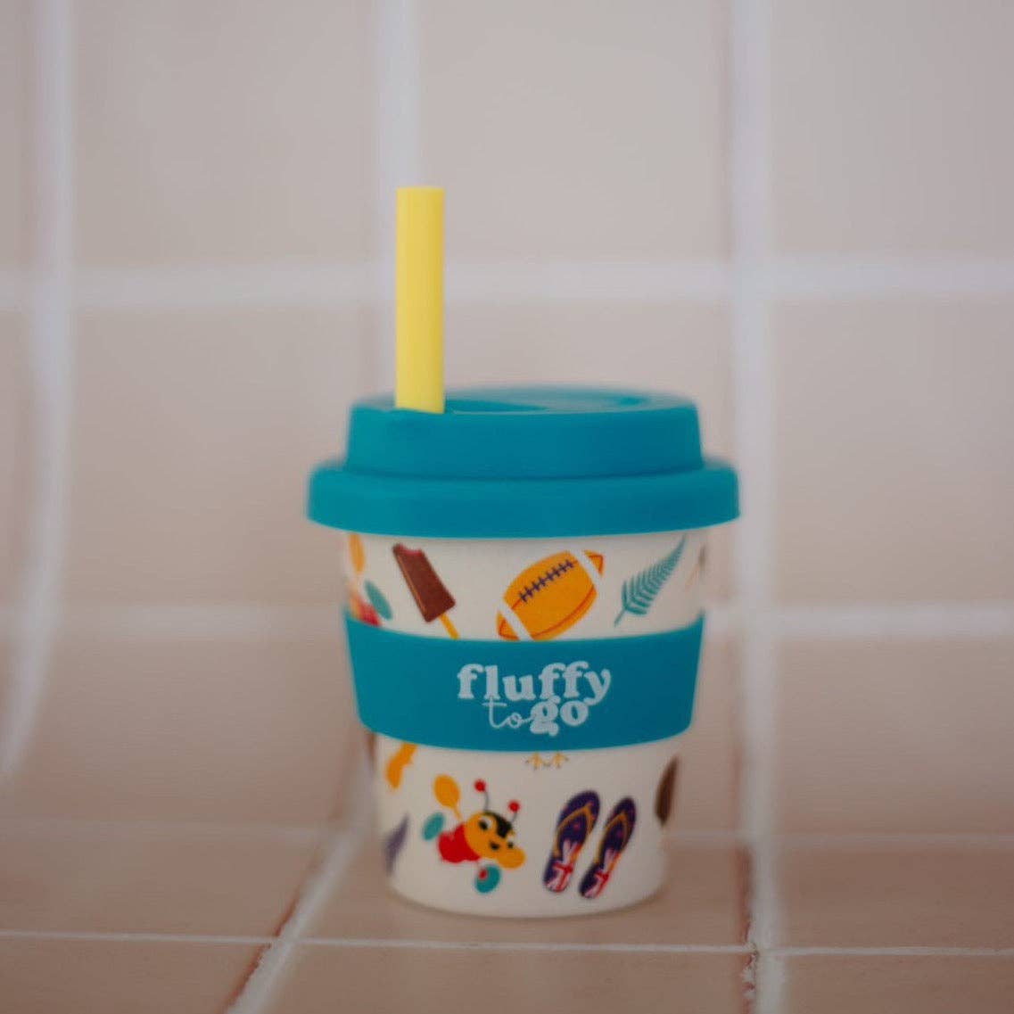 Fluffy To Go - Wholesale Drinking glass/cup – Kids & Baby - ALL THINGS KIWI FLUFFY CUP