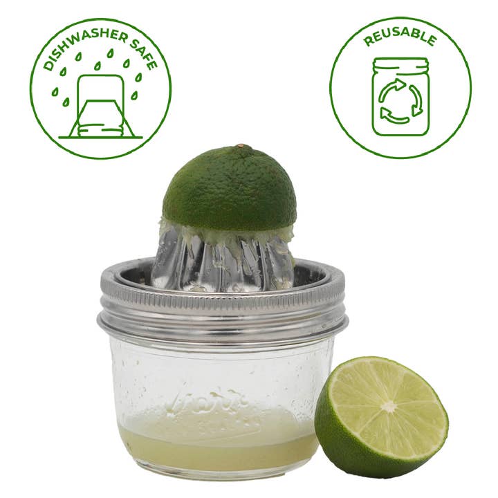 Mason Jar Lifestyle - Wholesale Drink Lids - Stainless Steel Juicing Lid for Wide Mouth Mason Jars