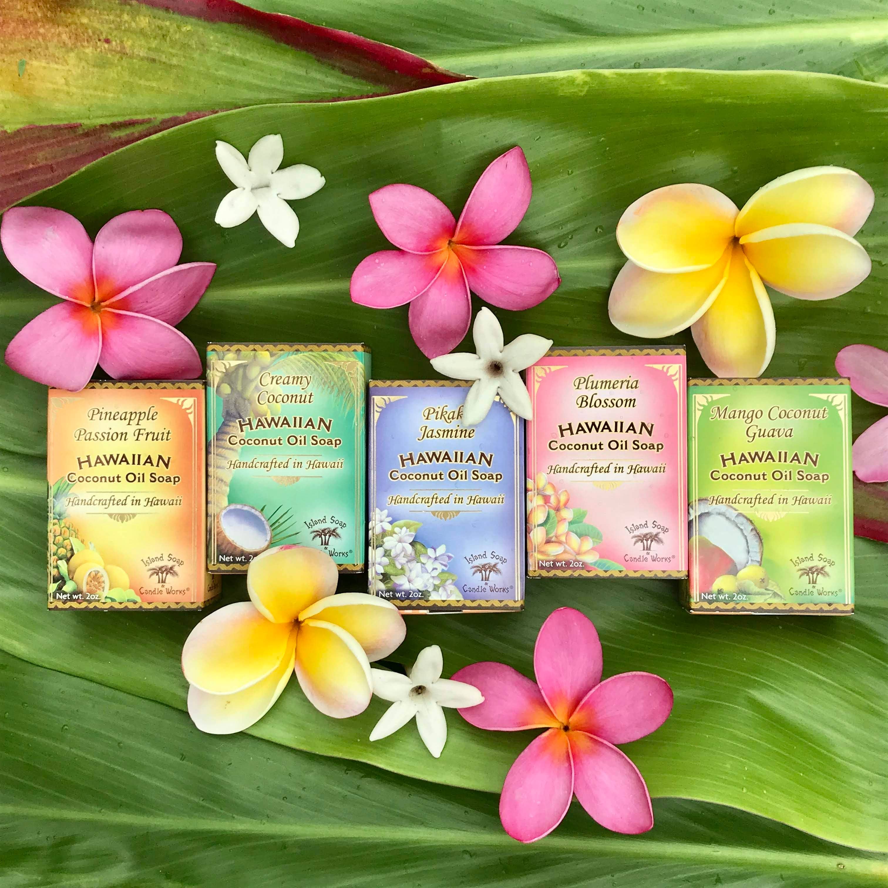 Island Soap & Candle Works - Wholesale Bar Soap - 2 oz. Pikake Jasmine bar Soap4