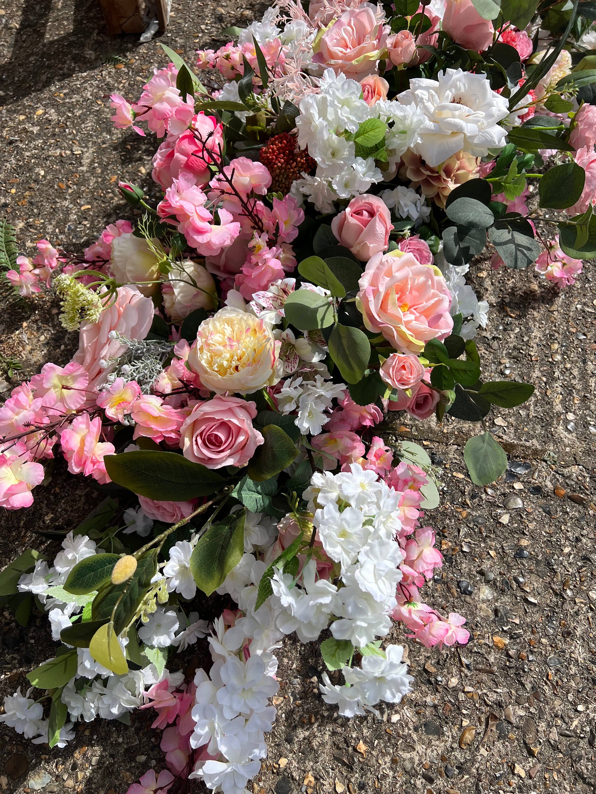 IVY CRUZ - Wholesale Bunting/Garland - Pink Flower Garland, Summer Flower Garland, Pink Artificial7