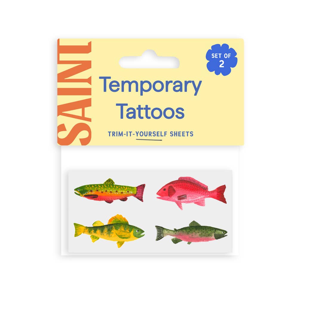 Saint Tattoos - Wholesale Temporary Tattoo - Gone Fishin' Temporary Tattoos0