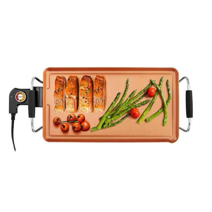 BLACK COPPER 16-INCH ELECTRIC GRIDDLE for wholesale on Faire1
