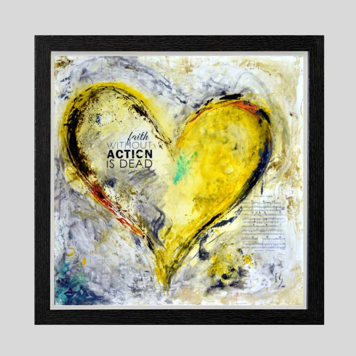 James 2:17 - Framed Interactive Wall Art for wholesale by Dara Arts & Gifts
