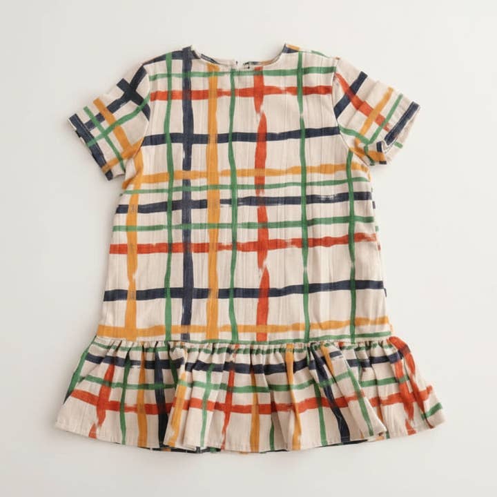 100% Cotton Frill Shift Dress For Kids for wholesale by Cray Clothing Company