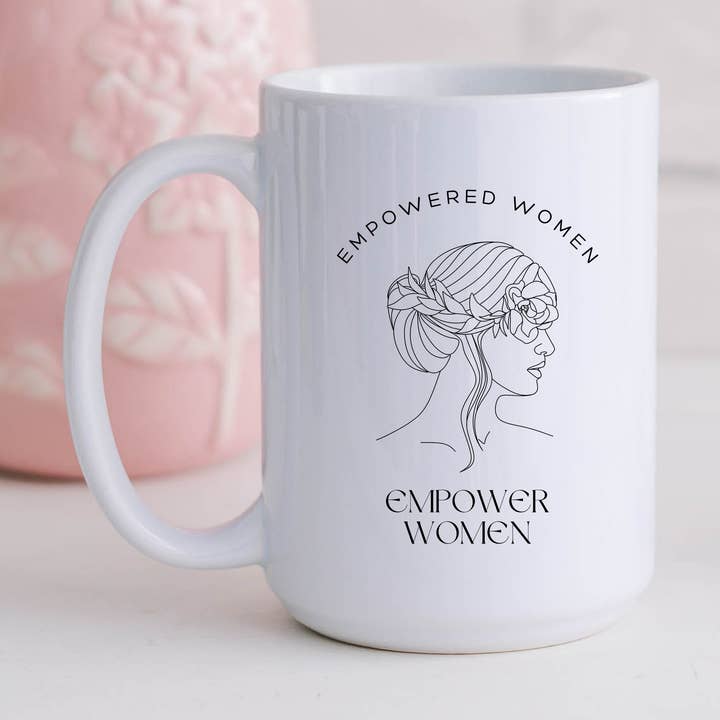 Empowered Women Empower Women - Tasses à café 15 oz White Girl pour la vente par SheMugs