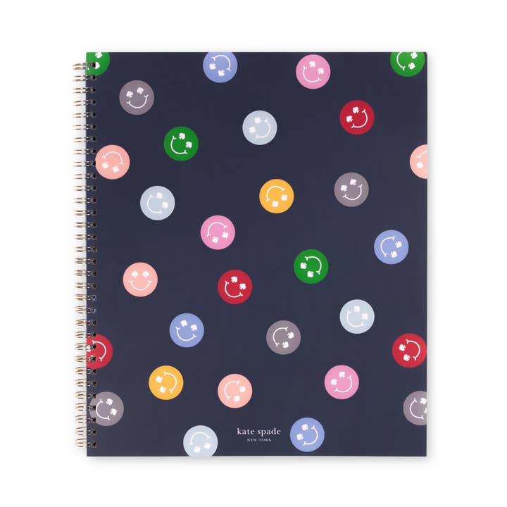 Grand cahier à spirale, sourire de pique pour la vente par Kate Spade New York by Lifeguard Press