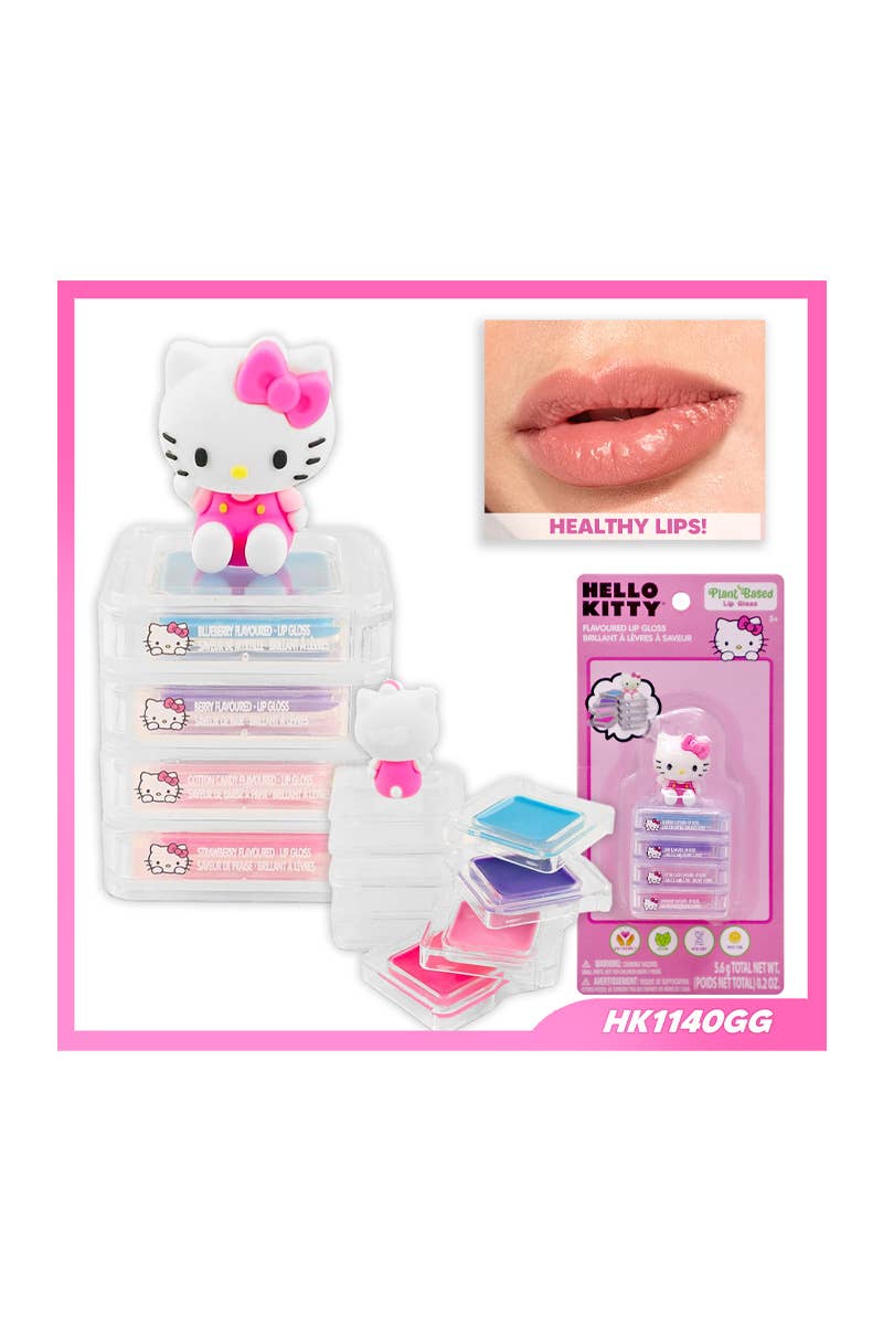 PINEAPPLE Beauty – wholesale Läppbalsam – UPD HK1140GG Hello Kitty läppglans 4-pack – 12 st