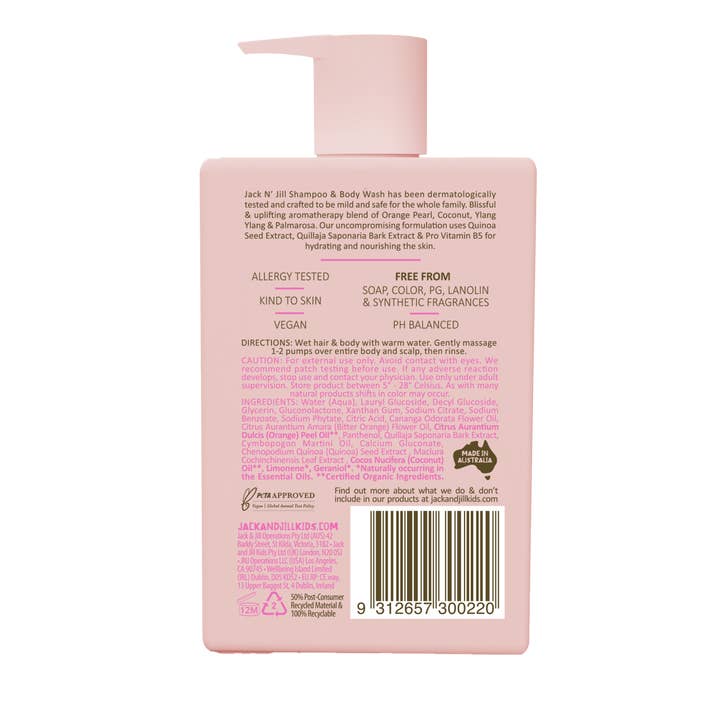Jack N' Jill Kids - Wholesale 2-in-1 Shampoo & Body Wash - Baby - Shampoo & Body Wash - Natural 300mL