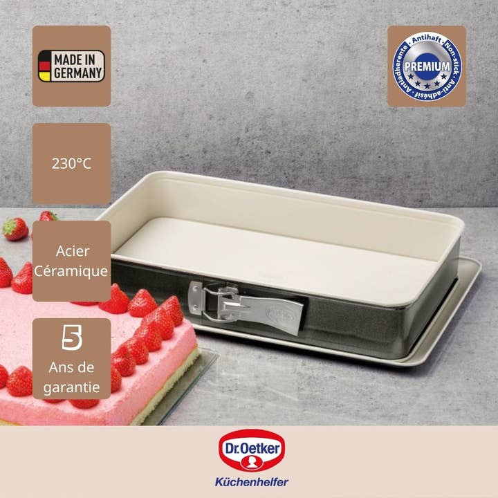 Dr. Oetker – Engroshandel Bageform – Dr Oetker Backt-Tr 38 x 25 cm rektangulær springform pan3