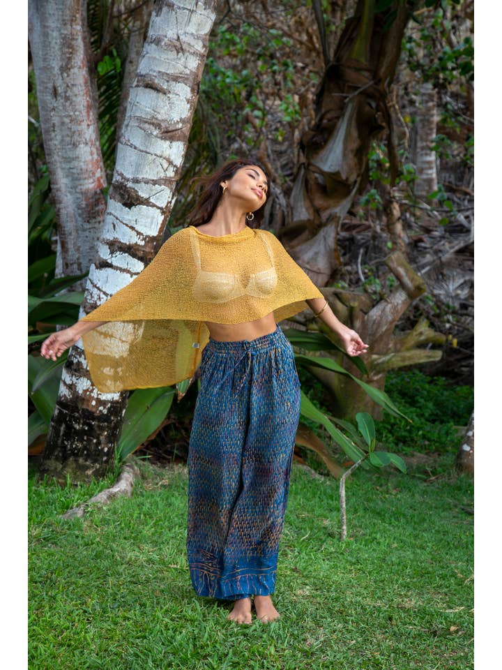 Bali Prema - Wholesale Poncho - Women's - Summer Sheer Shrug Knit Poncho Shawl- Boho Beach Cover Up fo4