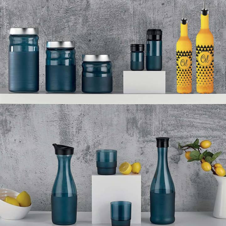 Hakan - Wholesale Oil/vinegar dispenser - Renga Hena Corked Drip-Free Glass Bottle, 17 oz5