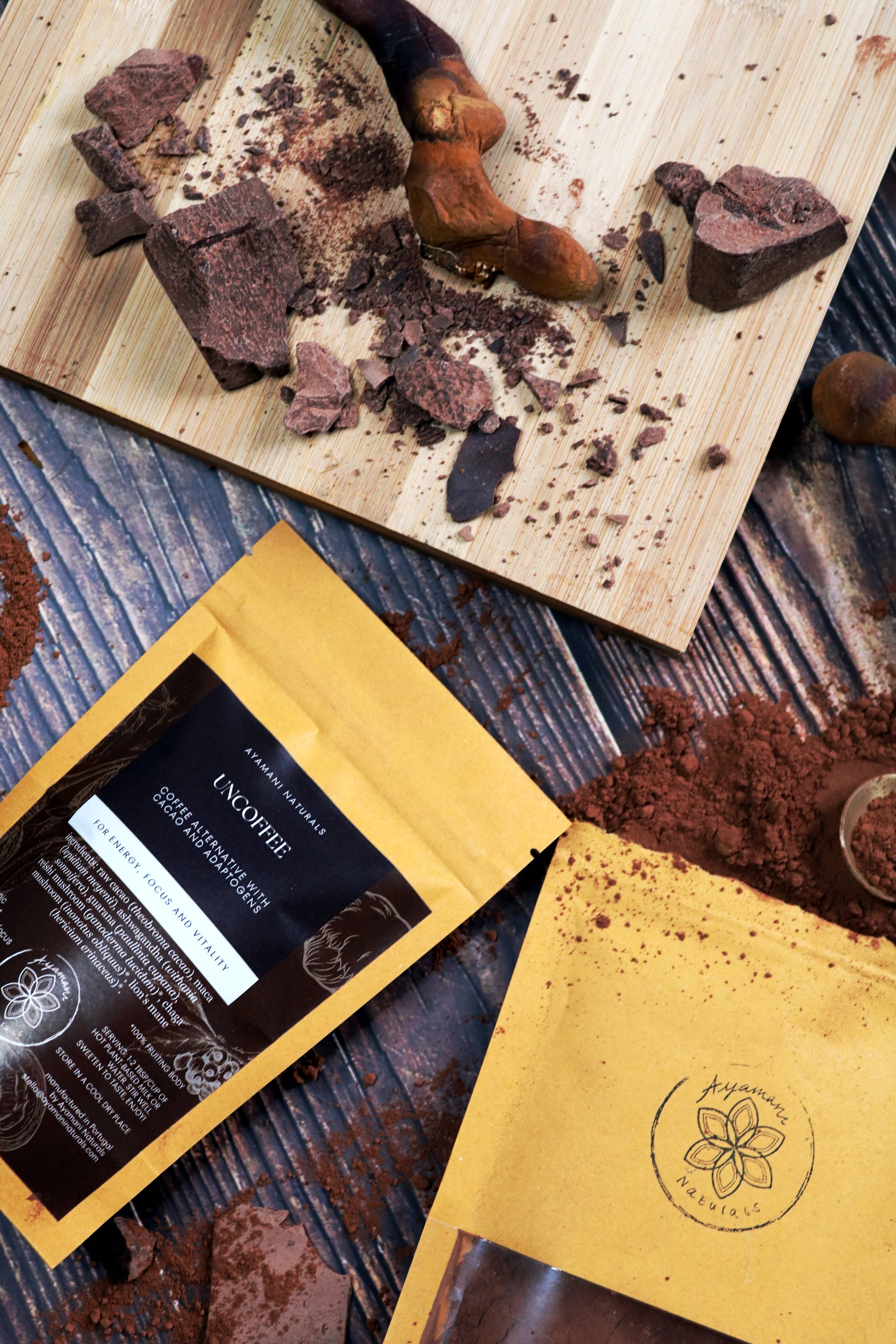 Ayamani Naturals - Wholesale Protein/Superfood Powder - Uncoffee Adaptogenic Cacao with Guarana & Mushrooms3