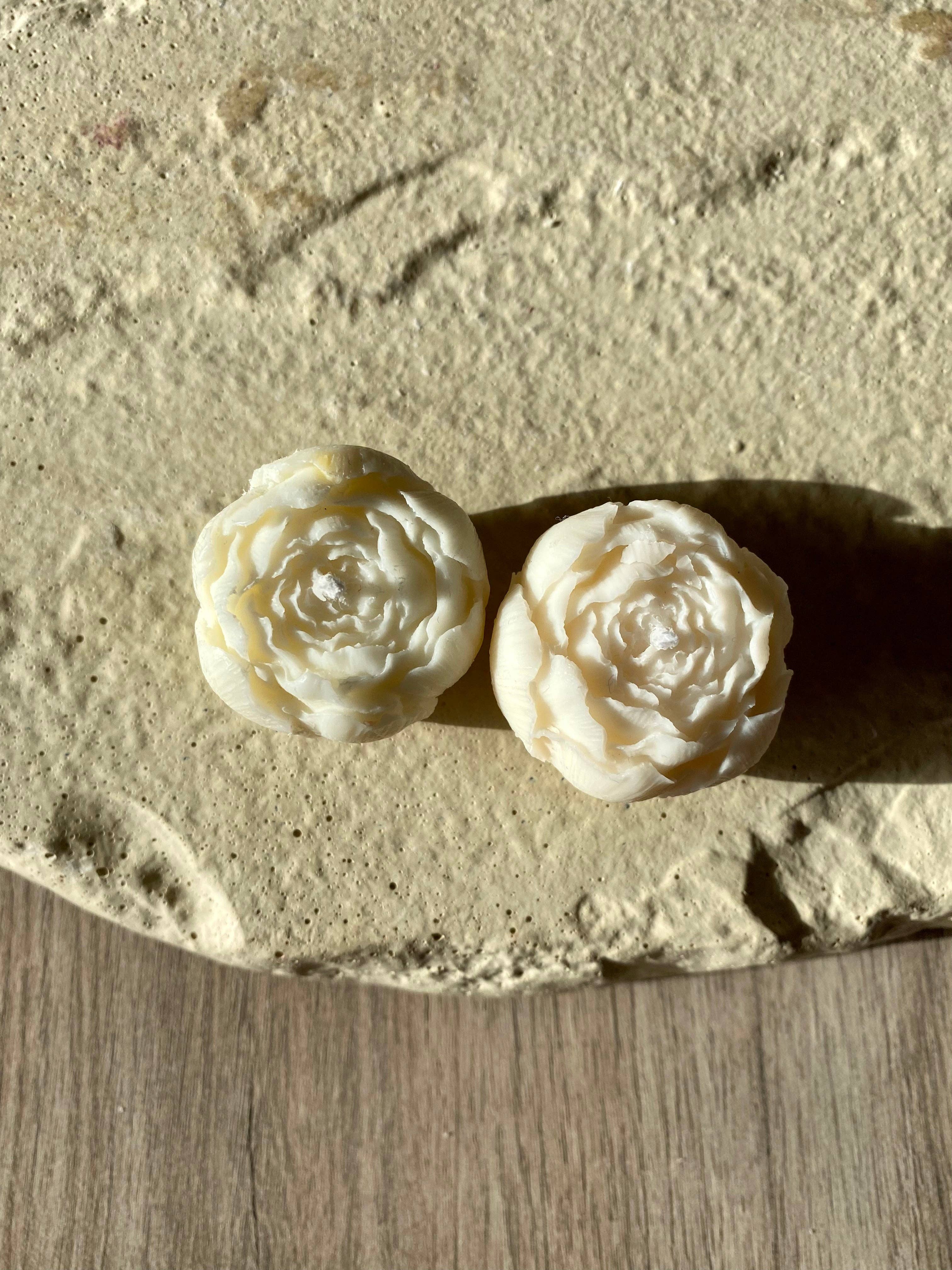 Pétale de cire - Wholesale Grappige kaars - Geurkaars in de vorm van een witte pioenroosknop1