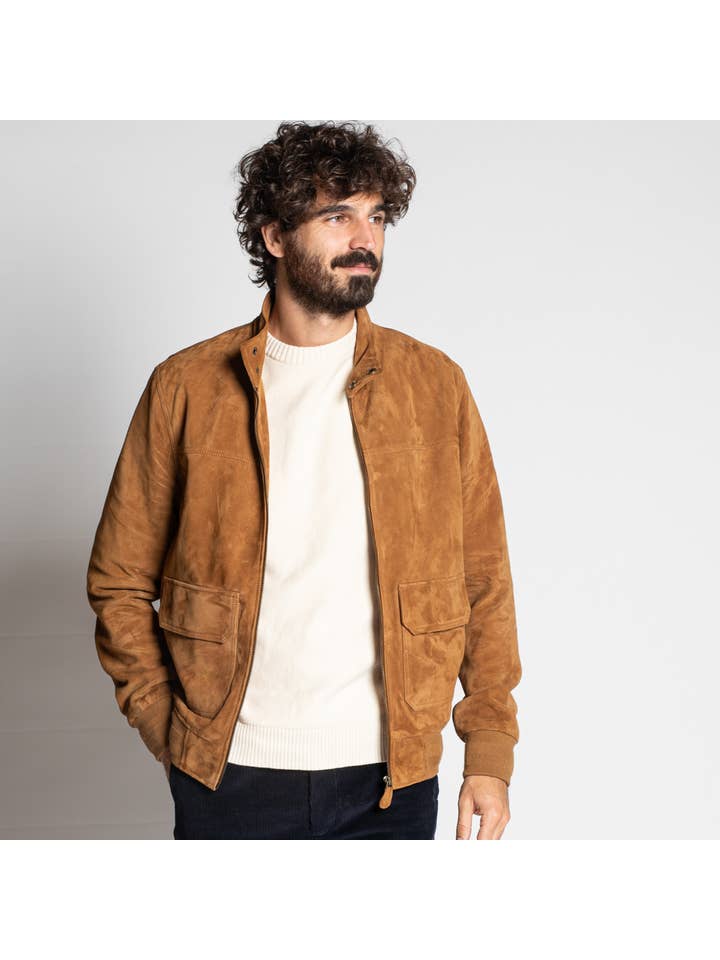 JAQK - Wholesale Jacket - Men's - Doherty Caramel Leather Jacket2