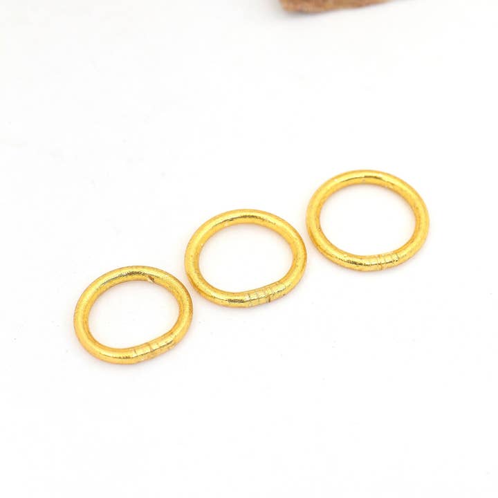 Woman Shops World - Vente Anneau/bague à empiler - Bagues de temple bouddhiste thaïlandaises simples, colorées, Kumlai25