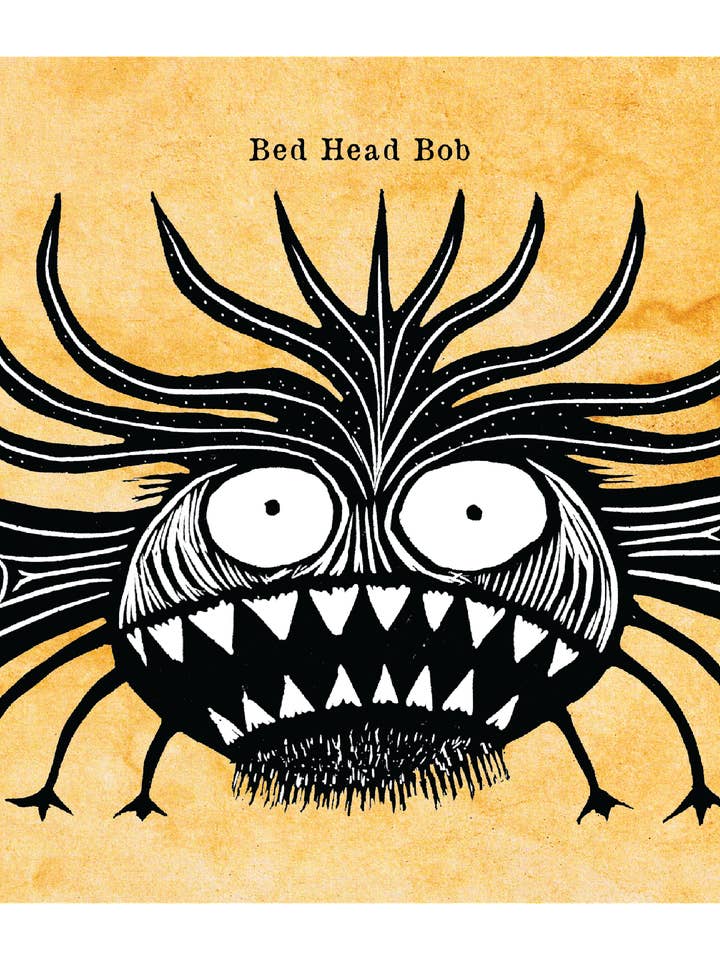 Testa di Letto Bob - Mostro Mitico (21,6 x 27,9 cm) stampa a colori per la vendita all'ingrosso da parte di Pixel Palmer