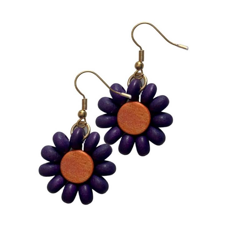Bijondo - Wholesale Dangle Earrings - Blume Wooden Earrings2
