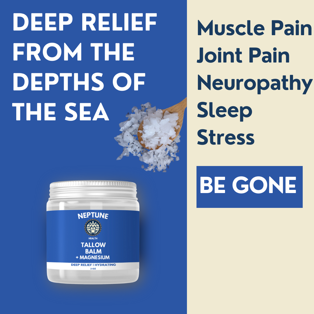 Neptune Health - Wholesale Healing Salve/Balm/Cream - Dead Sea Magnesium Tallow & Honey Balm2