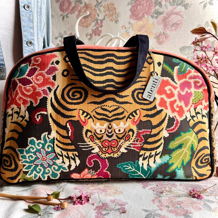 Atenti - Venta al por mayor Bolsa de viaje - Mujer - Le Tigre Overnighter-Atenti USA hecho a mano, bolso de fin de semana, bolsa de viaje13