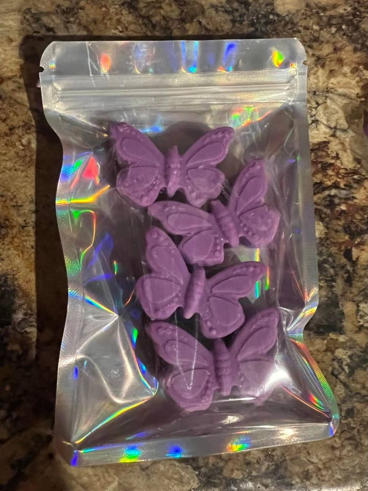 Butterfly Shaped Wax Melts - Tropical Fruit Scent for wholesale by Kelsey’s Candles