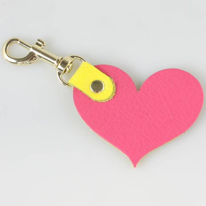 Zina Kao Exclusives - Wholesale Keychain – Women's - Two Tone Soft Leather Keychain: 2 shapes!3