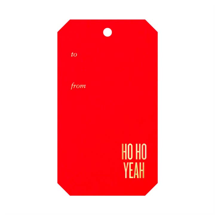 Ho Ho Yeah Single Gift Tag for wholesale by Read Between The Lines®