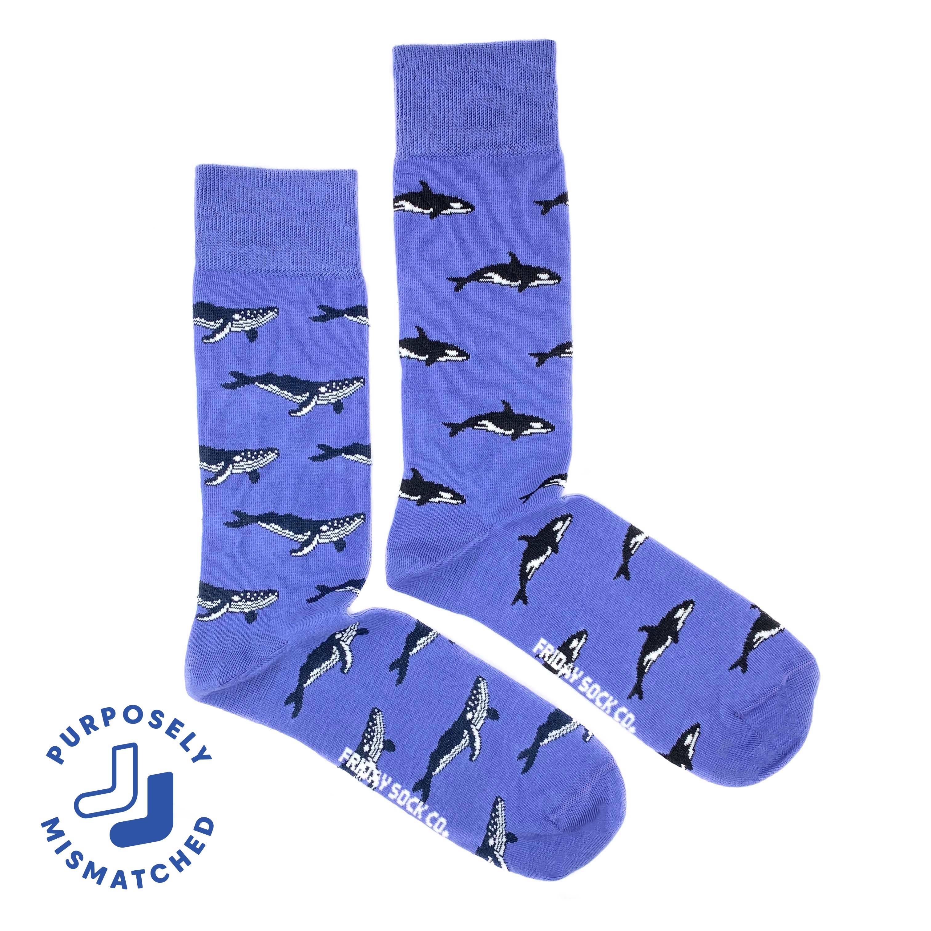 Friday Sock Co. - Wholesale Socks - Men's - Men’s Humpback Whale & Orca Socks