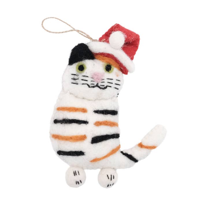 Calico Santa Cat Felt Ornament and other Purchase Wholesale calico fabric. Free Returns & Net 60 Terms on Faire trending on Faire.