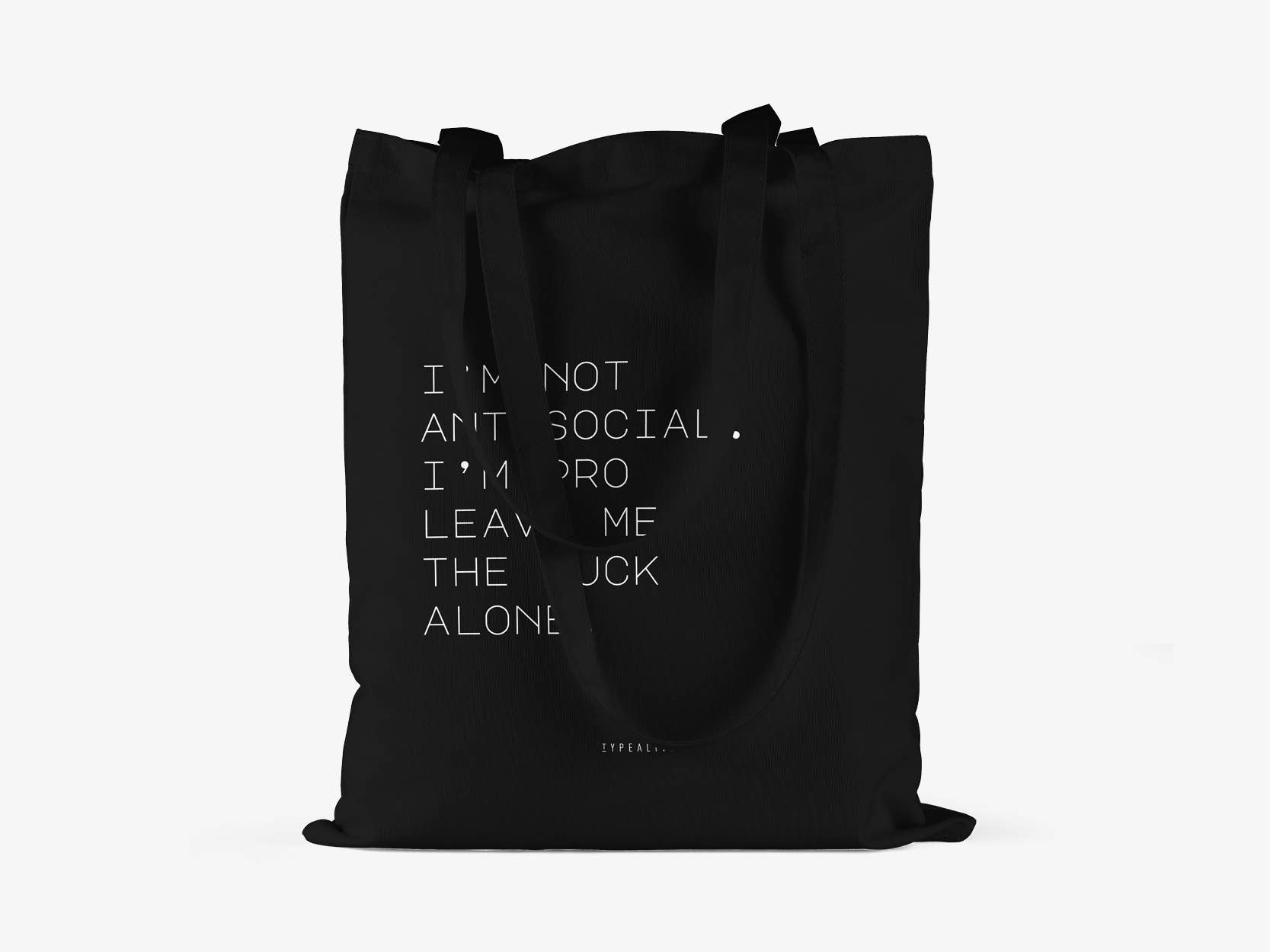 typealive – Engroshandel Tote bag - Unisex – Bomuldstaske / antisocial2