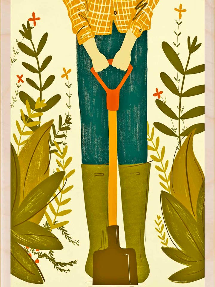 Gardening - Eco-friendly cards & magnets for wholesale by THE WOODEN POSTCARD COMPANY