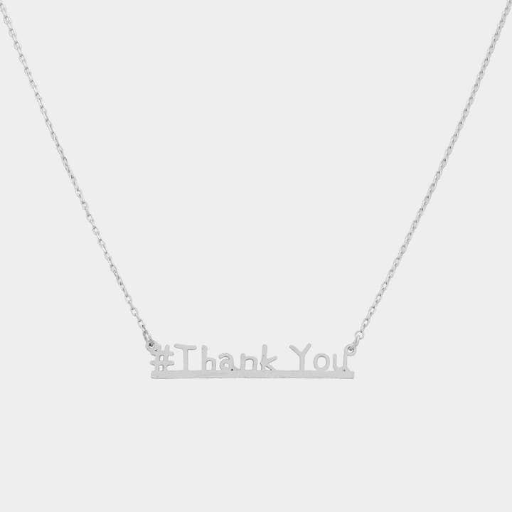 Sensibling Corp. - Wholesale Halskettinghanger - #Bedankt Bericht Hanger Ketting