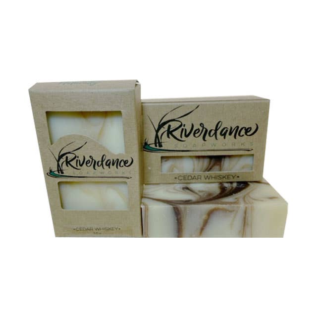 Riverdance Soapworks LLC - Wholesale Bar Soap - Cedar Whiskey Standard Soap1
