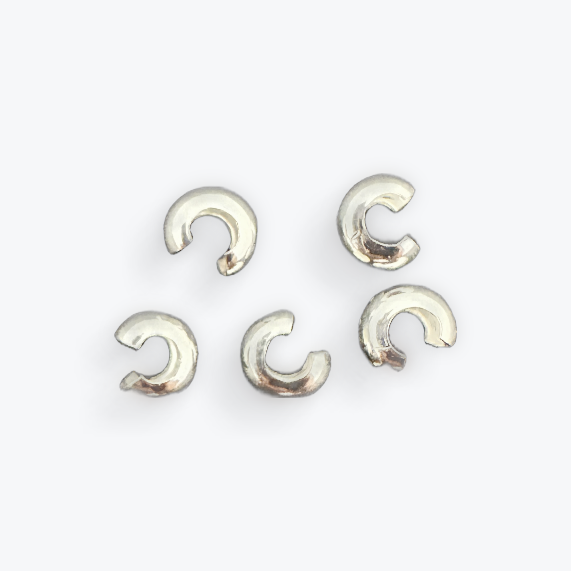 Purity Beads - Wholesale Craft Supplies - Crimp Covers | 925 Sterling Silver Crimp Covers | Crimps | Beading Crimp Covers | Available Three Size: 2.5mm,  3mm, 4mm | 50,35,15Pcs. Per Pack.1