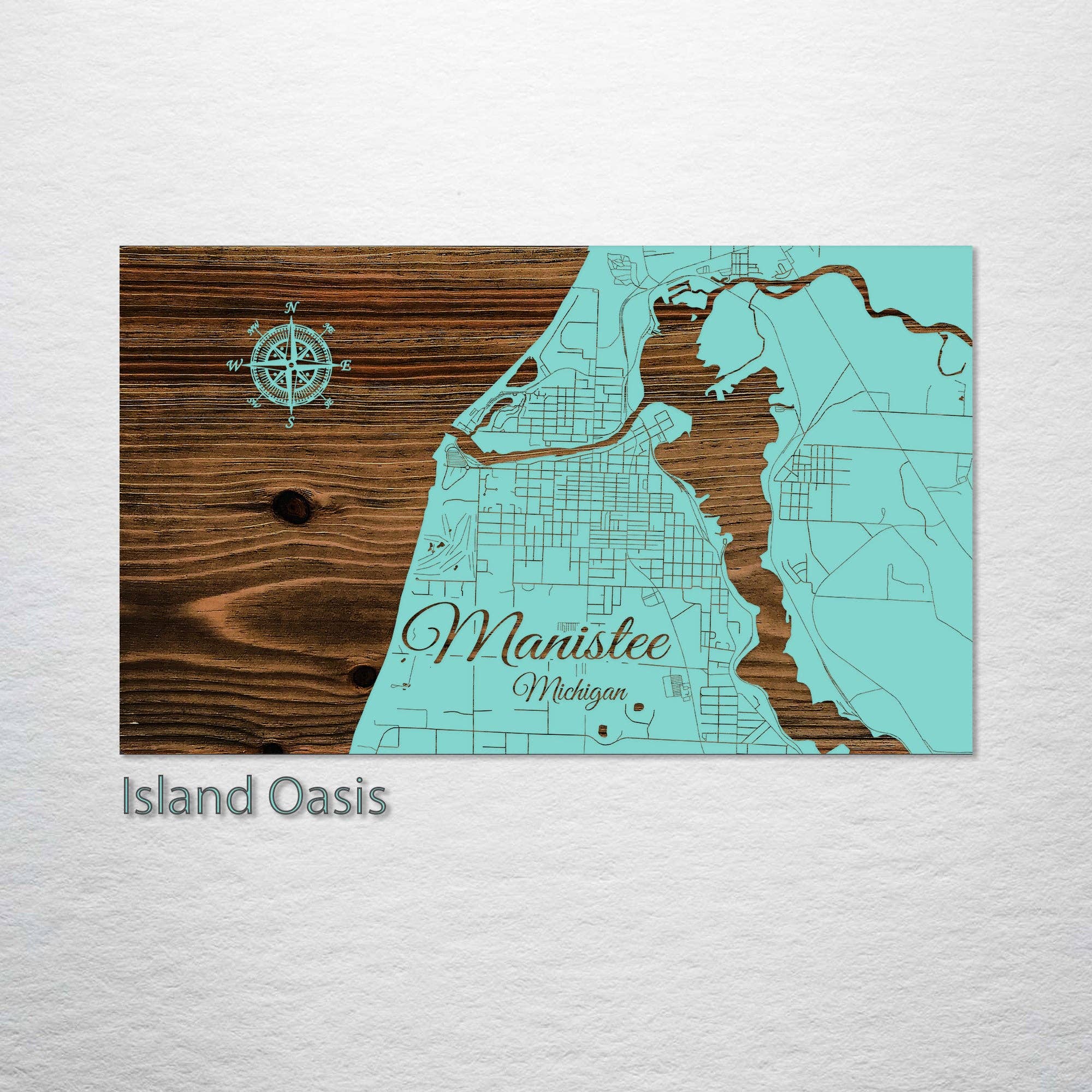 Fire & Pine - Wholesale Map - Michigan: Manistee  Street Map0