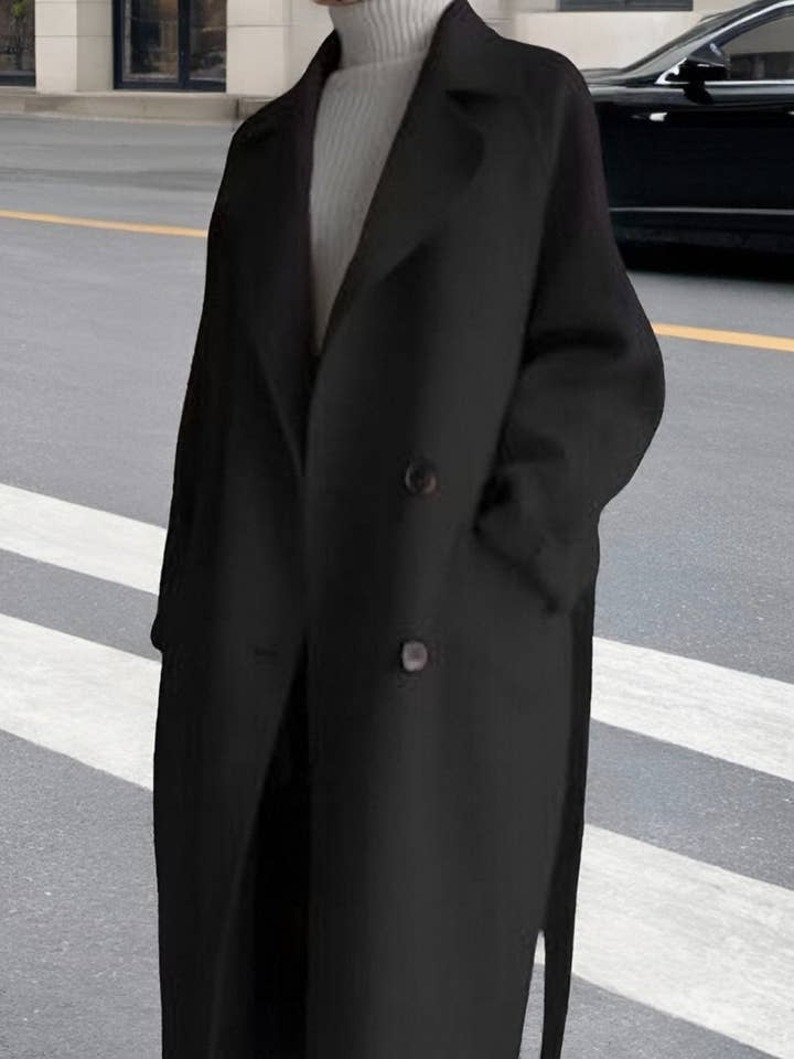 MANTEAU RÉVERSIBLE BEIGE CWOCO00457 MI-LONG POUR FEMMES pour la vente par NINEXIS